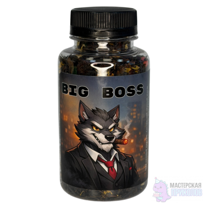 Чай "BIG BOSS", Волк, Сочный персик, 65 гр.