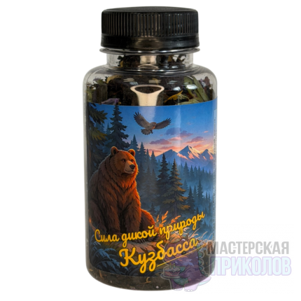 Чай "СИЛА ДИКОЙ ПРИРОДЫ", Медведь, Таежный сбор, 65 гр.